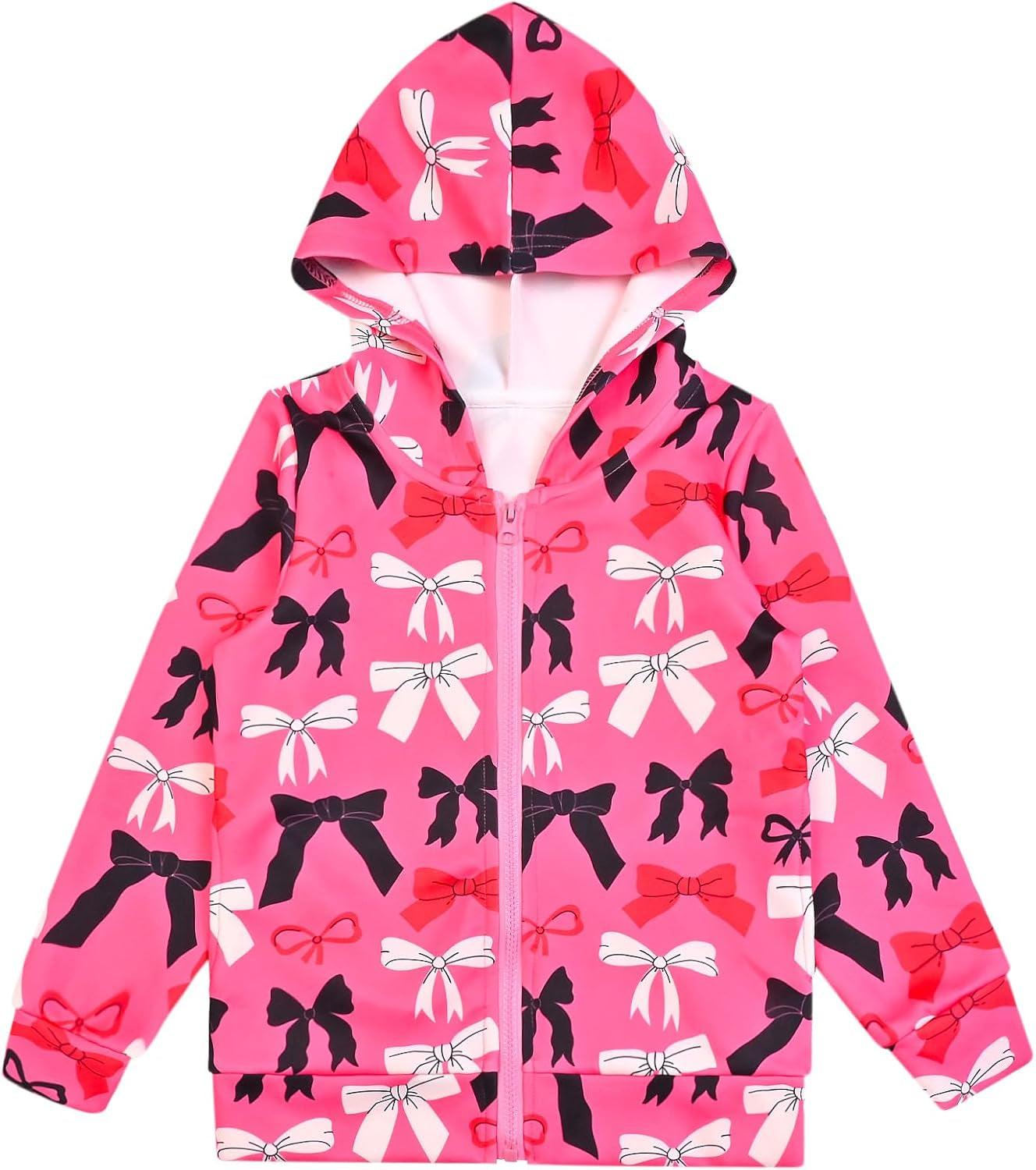Girls Zip up Hoodie Jacket Unicorn/Cat Sweatshirt with Pockets